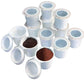 iFillCup Refillable K Cups - 12 Pack, Universal Compatibility, White, Holds 50% More Coffee, Reusable up to 5 Times