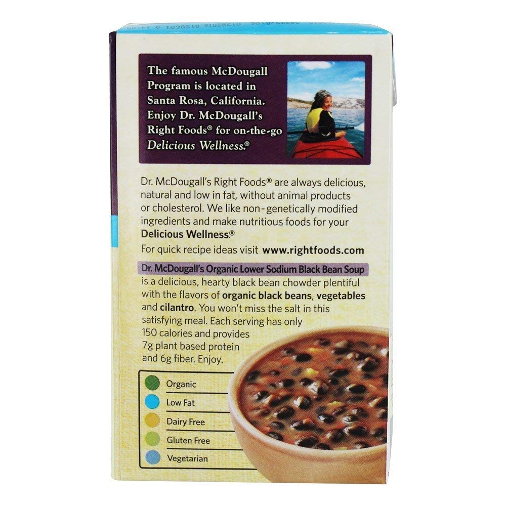 Dr Mcdougalls, Organic Black Bean Soup, 18 Ounce