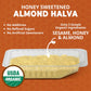 Wellbees Organic Honey Halva - 75g Each, Case of 12, Paleo Friendly, Honey Almond Flavor, Simple Ingredients, Melt-in-Mouth Snack