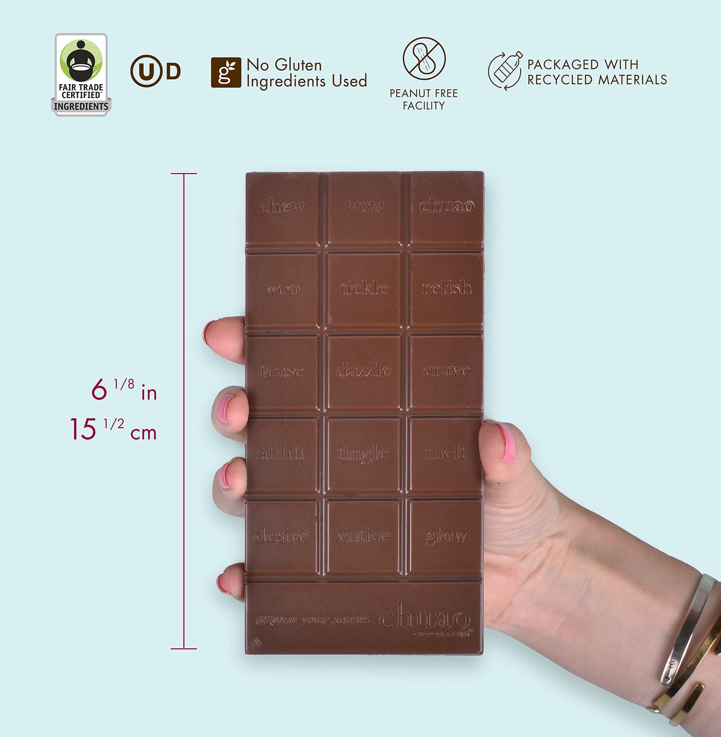 Chuao Chocolatier Baconluxious Chocolate With Plant-Based Bacon Gourmet Milk Bars | Vegetarian |For Gift Baskets, Birthday, Thank You, Care Package| 3 Pack, 2.8 Oz Each