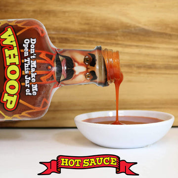 WHOOP ASS Premium Chipotle Fire Hot Sauce - 5.6 oz - Gourmet Gift for Hot Sauce Fans