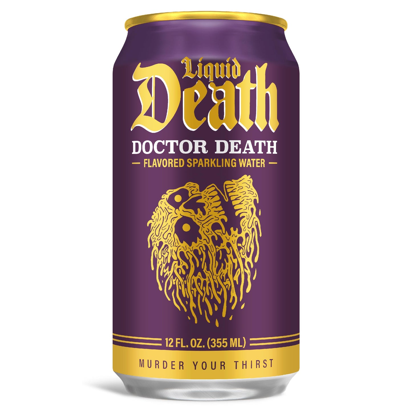 Liquid Death Sparkling Water, Soda-Flavored, Low Sugar, 12-Pack (12oz Cans)