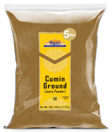 Rani Cumin (Jeera) Powder Spice 80oz (5lbs) 2.27kg Bulk ~ All Natural | Vegan | Gluten Friendly | NON-GMO | Kosher | Indian Orig