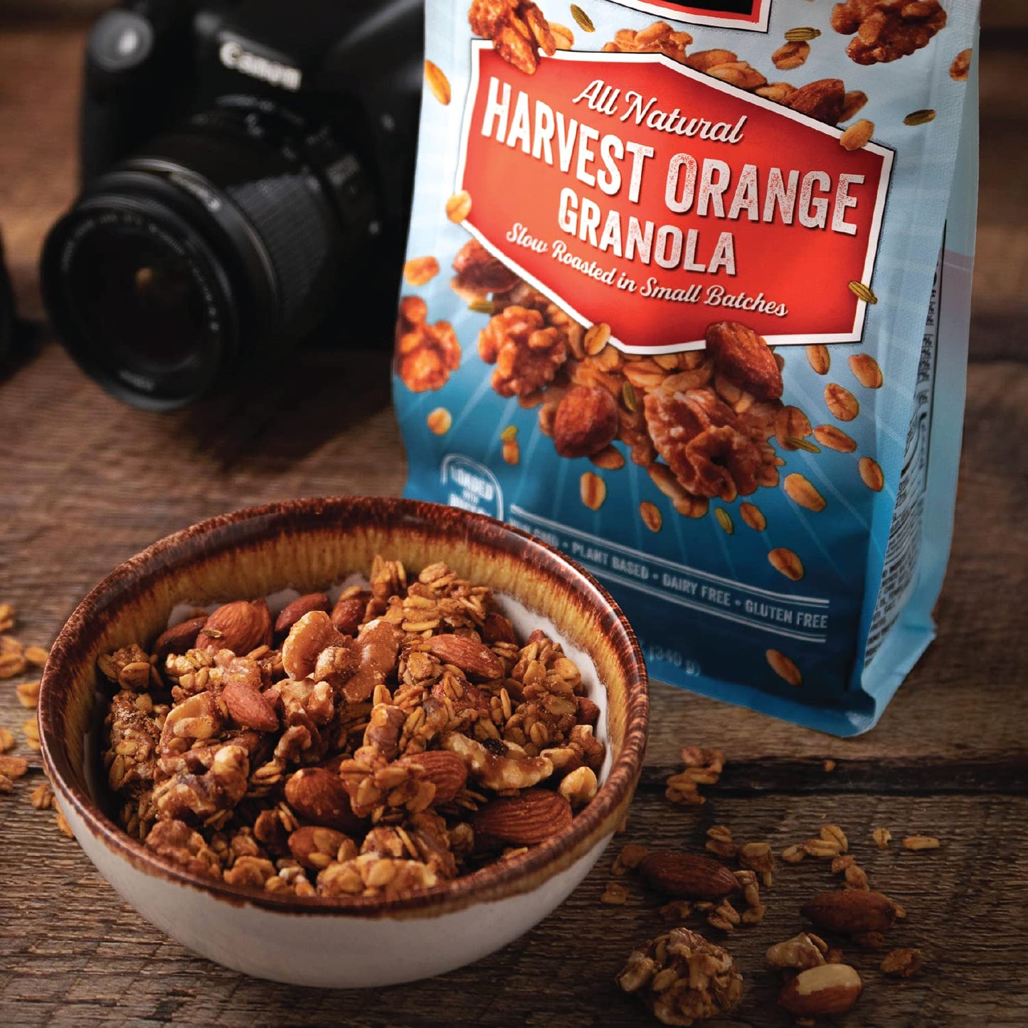 Nuthouse! Granola Company - Premium Harvest Orange Granola | Certified Gluten-Free, Non-Gmo, Kosher | Vegan, Soy-Free | 10 Lb. B