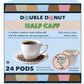 Double Donut Coffee Pods - Half Caff Medium Roast, 24 Count, Compatible with Keurig K Cup Brewers, Brown
