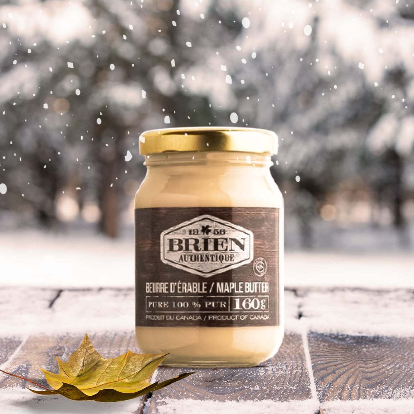 Brien Maple Butter | Soft Spreadable Maple Cream | Vegan, Paleo Maple Butter Contains No Milk | Made With Grade A Pure Maple Syr