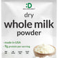 Dry Whole Milk Powder, 3lbs - Natural Pasture Raised Source - Made in USA - Powdered Milk for Baking & Cooking - 9g Protein Per 