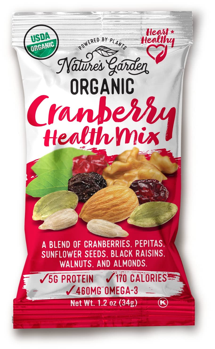 Nature'S Garden Organic Trail Mix Snack Packs, Multi Pack 28.8 Oz - 24 Individual Servings (Pack Of 3)