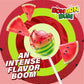 Colombina Bon Bon Bum Lollipops W/Bubble Gum Center, Watermelon Flavor, Individually Wrapped, Ideal For Party Favors And Gifts, 2 Pack (48 Count)