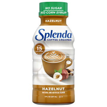 Splenda Sugar Free, Low Calorie Hazelnut Coffee Creamer, 8 Fl Ounces Bottle