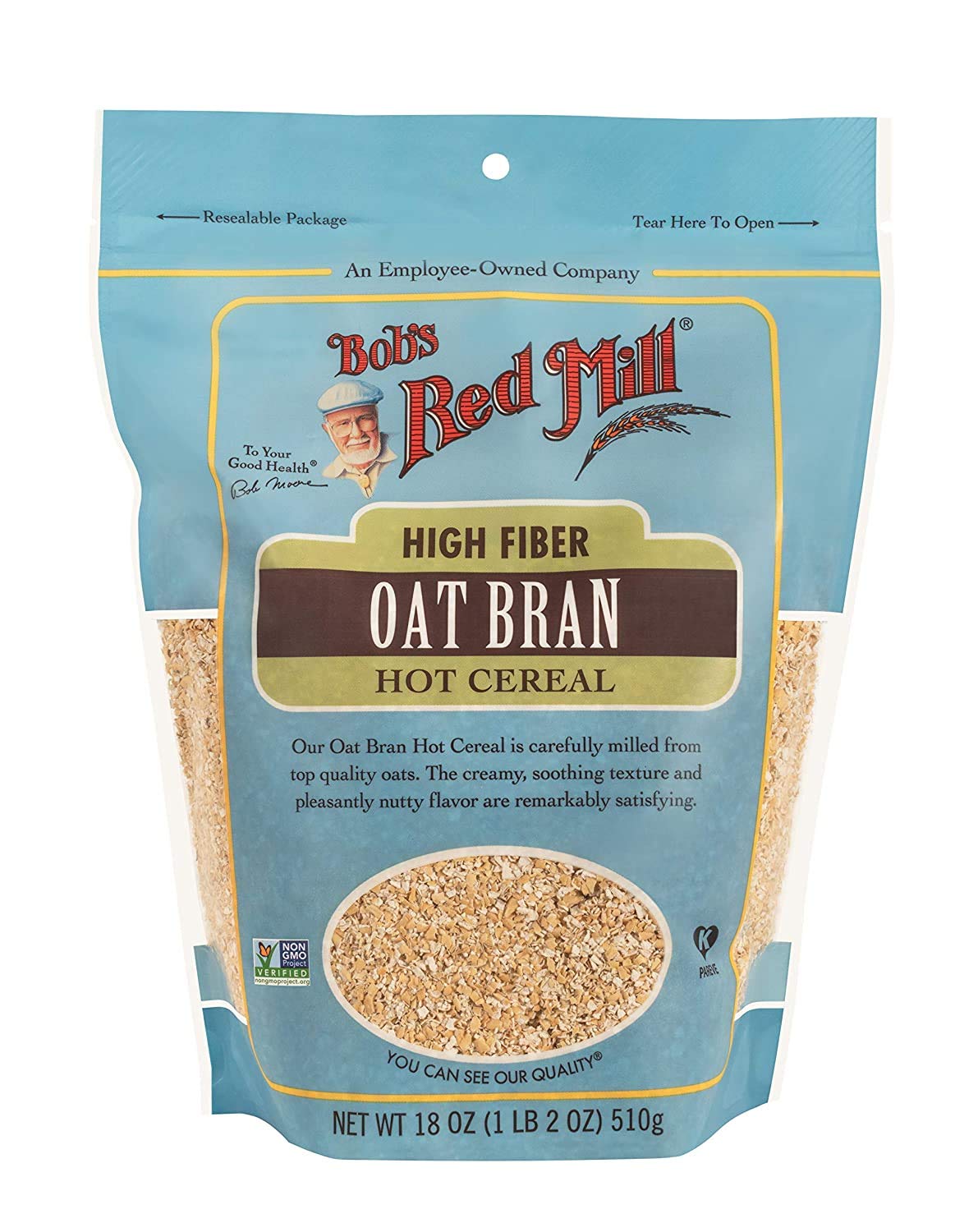Bob s Red Mill Cereal Oat Bran, 18-Ounce (Pack of 2)