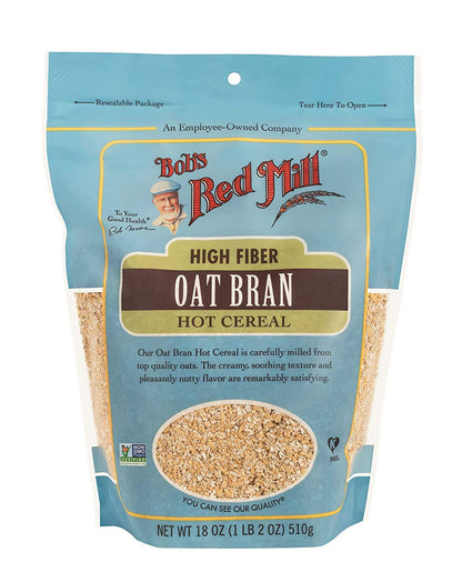 Bob s Red Mill Cereal Oat Bran, 18-Ounce (Pack of 2)