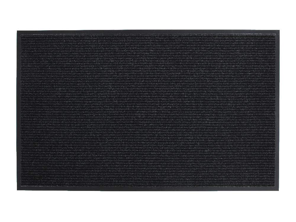 Guardian Golden Series Dual-Rib Indoor Wiper Floor Mat, Vinyl/Polypropylene, 3'X10', Charcoal (64031030)