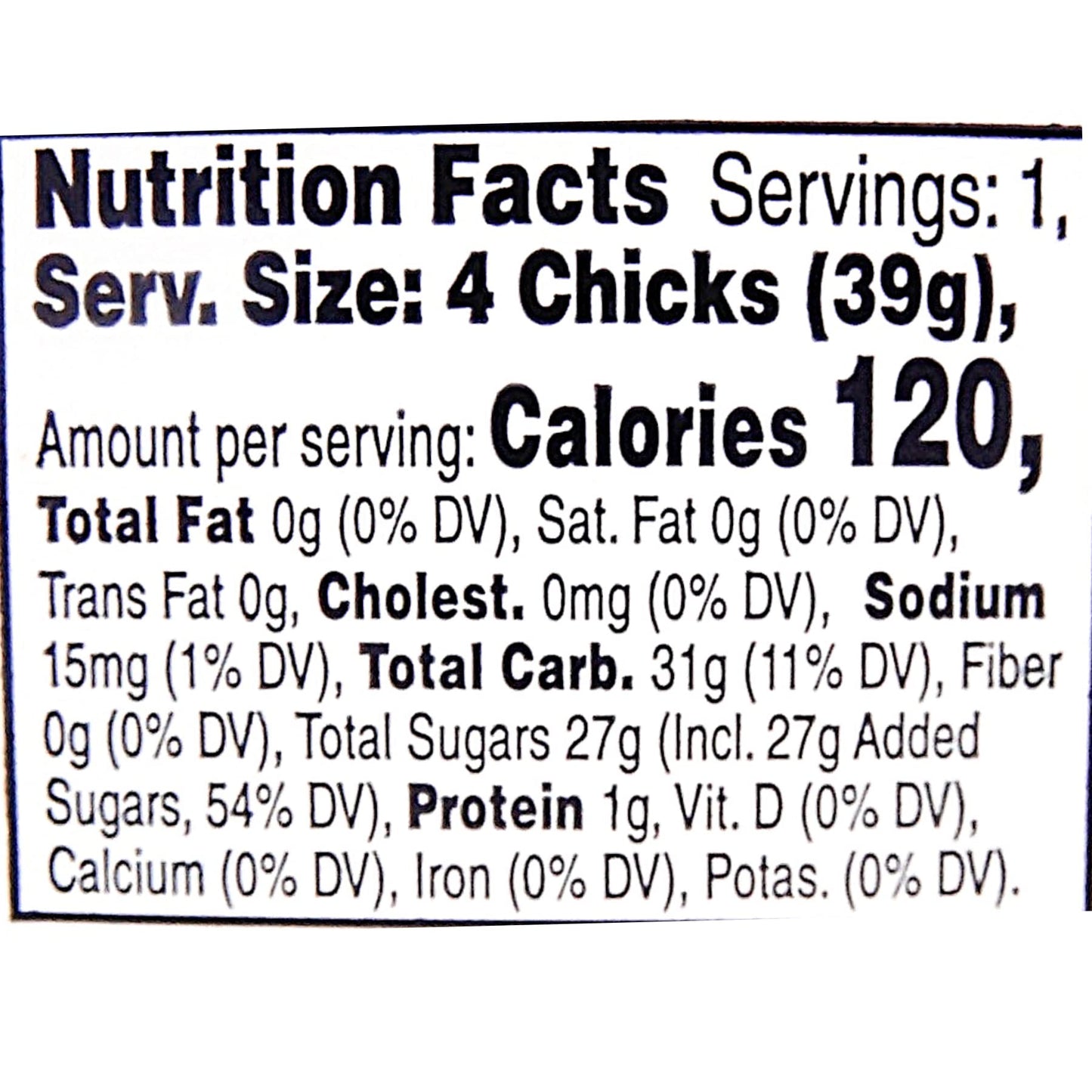 Peeps Marshmallow Chick Pops, Mike And Ike Flavored Peeps, Easter Basket Stuffer, On-The-Go Treat, 4 Pack, 1.38 Ounces