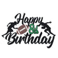 Happy 8Th Birthday Football Cake Topper 8Th Birthday Party Decorations Eight Years Old Rugby Player Scene Cake Decoration For Ki