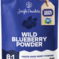Jungle Powders Freeze Dried Wild Blueberry Powder, 3.5 Ounce, Dark Blue, Additive-Free, No Sugar Added