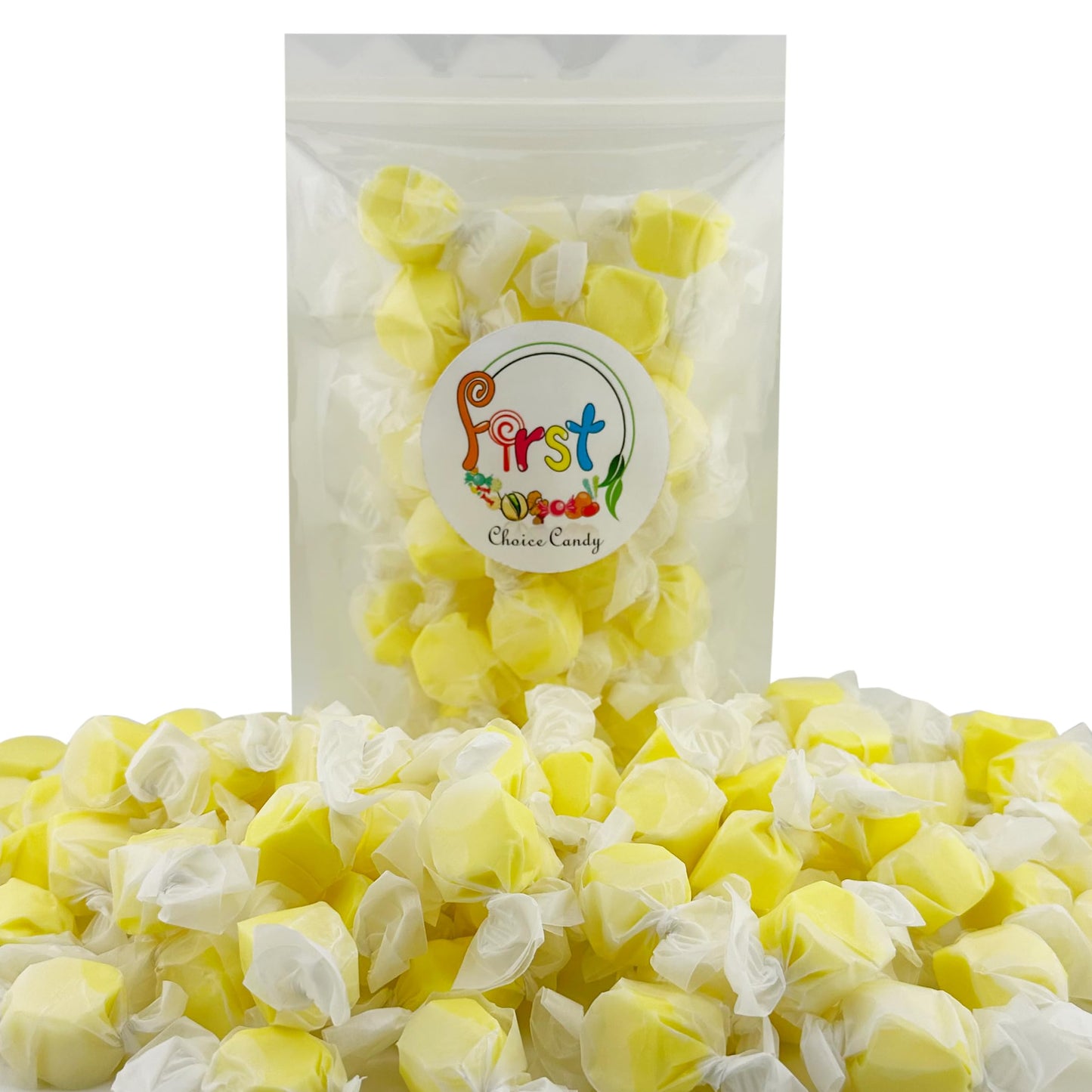 Variety Gourmet Saltwater Taffy (Yellow Lemon, 2 Pound)