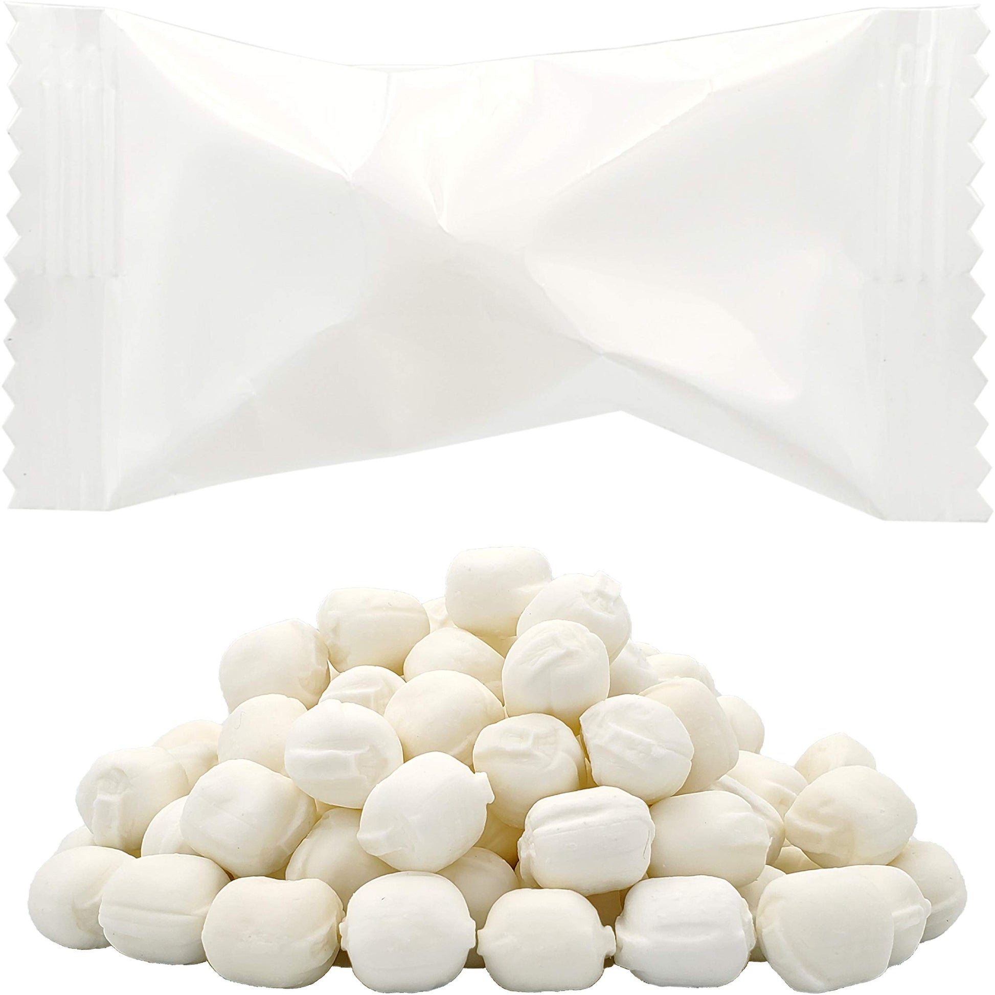 The Dreidel Company Buttermints, Fat-Free Mint Candies, Individually Wrapped, 110 Pieces, White