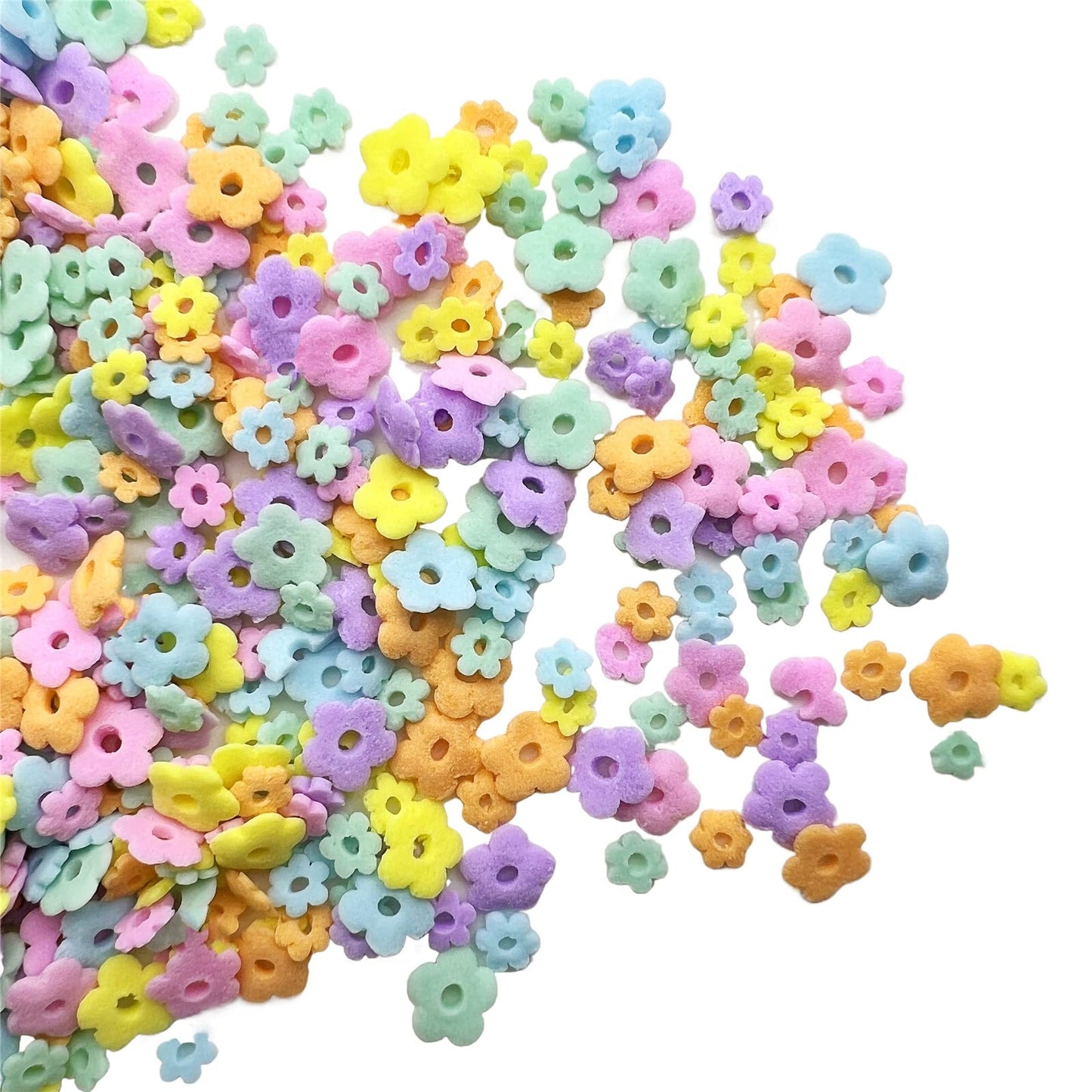 SE Si&Moos Edible Flowers Sprinkles for Cake Decorating Mini Sugar Flowers Pastel Confetti Sprinkles Edible Flower Cake Decorati
