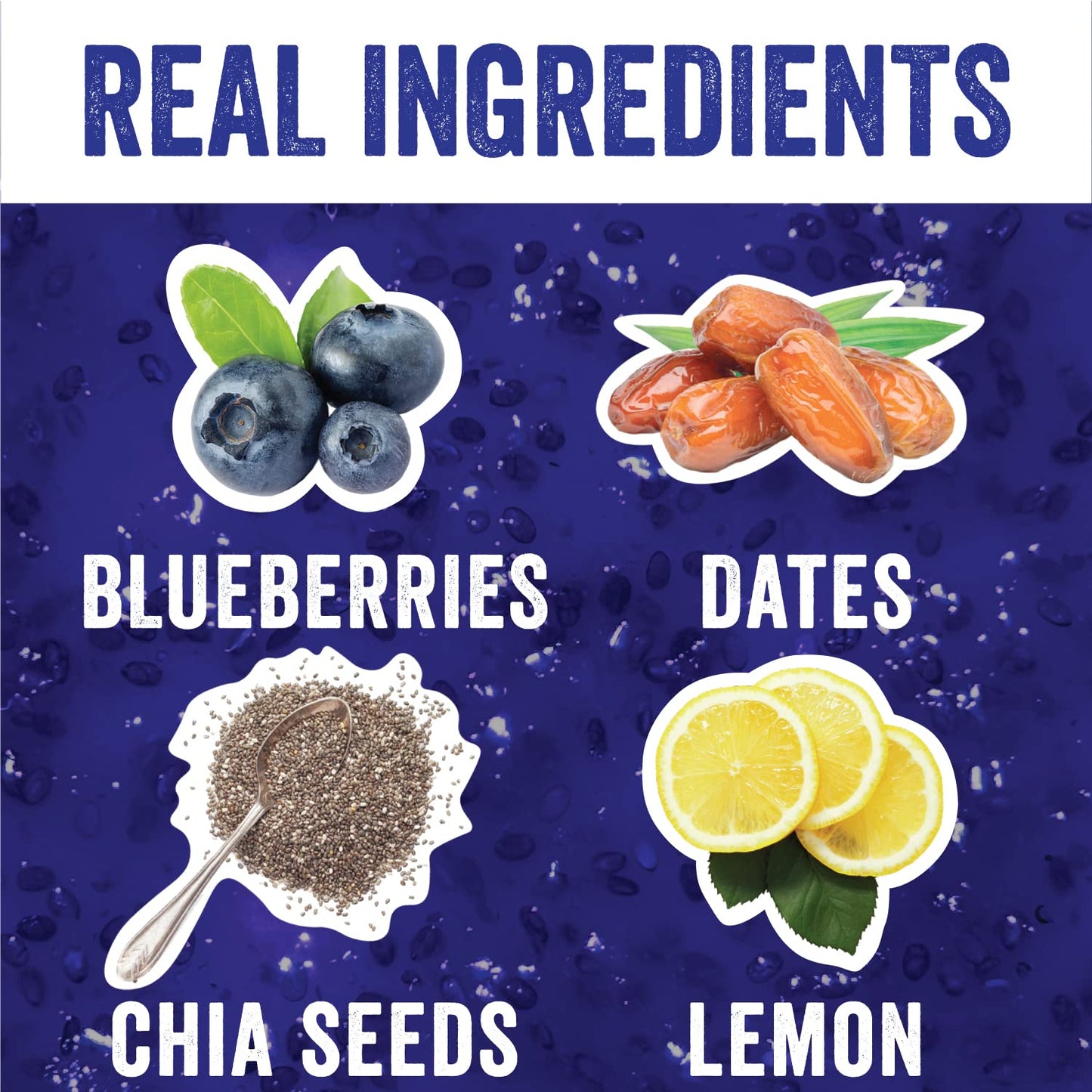 Chia Smash Blueberry Jam Squeeze Packets | Natural, Keto & No Sugar Added | Vegan & Upcycled Fruit Spread | Low-Calorie, Superfo