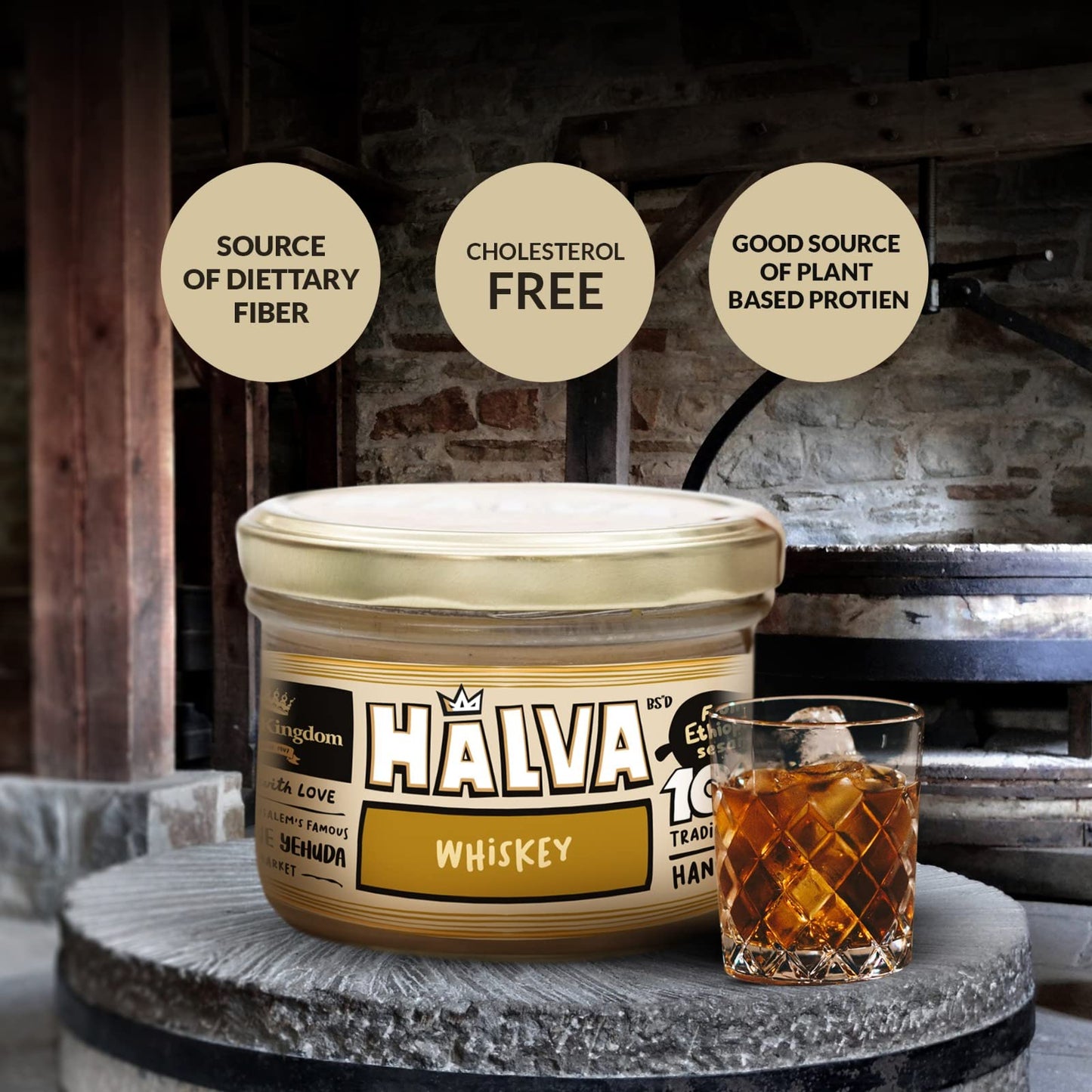Halva Kingdom Sugar Free Halva Vegan Dessert | Gluten Free, Kosher Certified | spirit-inspired flavor Flavor | 10 oz