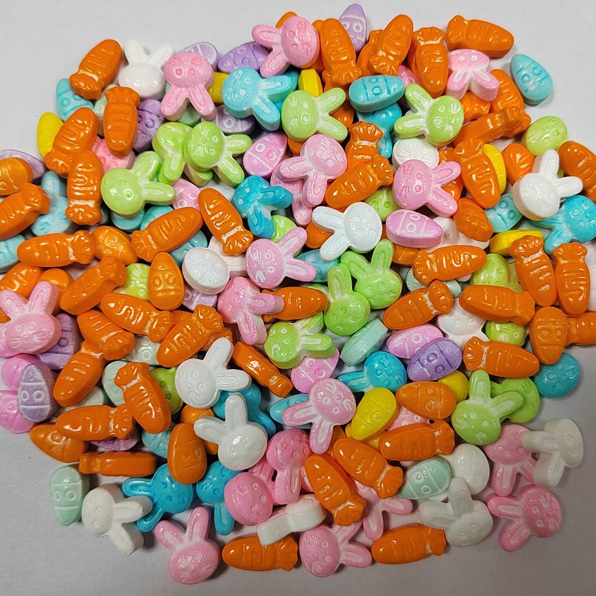 Homankit Easter Sprinkles Spring Edible Nonpareils Jimmies Sprinkle Rabbit Carrot Easter Egg For Baking Decorating, Ice Cream, C