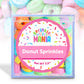 Sprinklemania Donut Sprinkles for Cupcakes - Rainbow Color - 3.5 oz Packaging