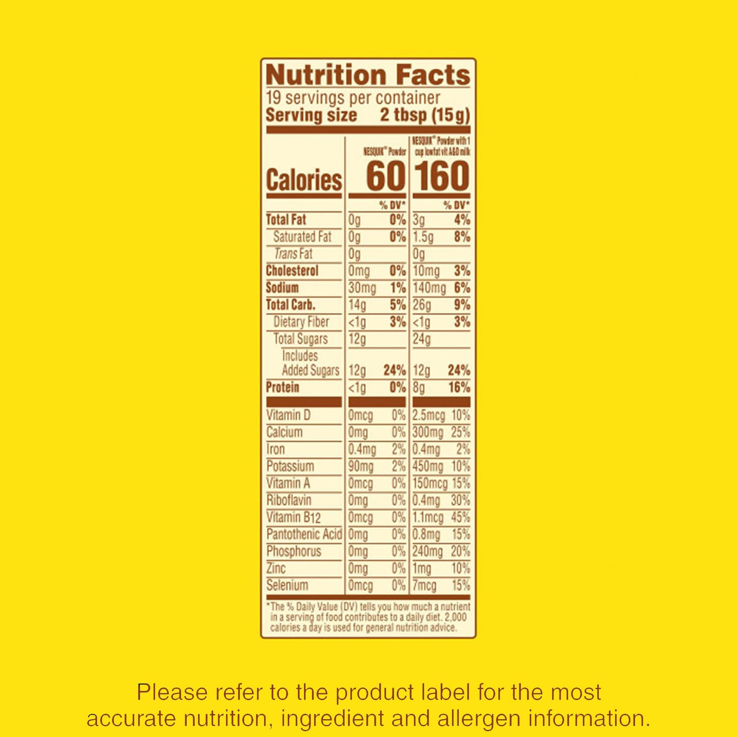 NESQUIK Chocolate Powder 12x10oz Canisters