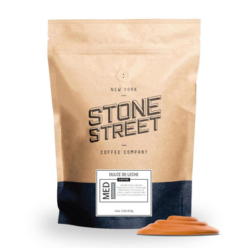 Stone Street Flavored Ground Coffee, Dulce de Leche, Freshly Roasted, 100% Colombian Arabica, Gourmet Coffee, Medium Roast, Rich