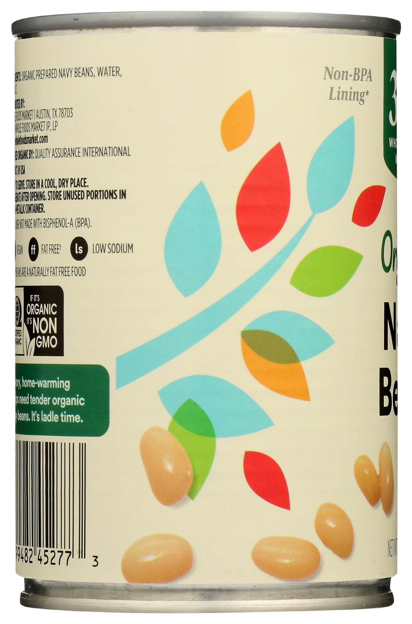365 by Whole Foods Market, Organic Navy Beans, 15 oz