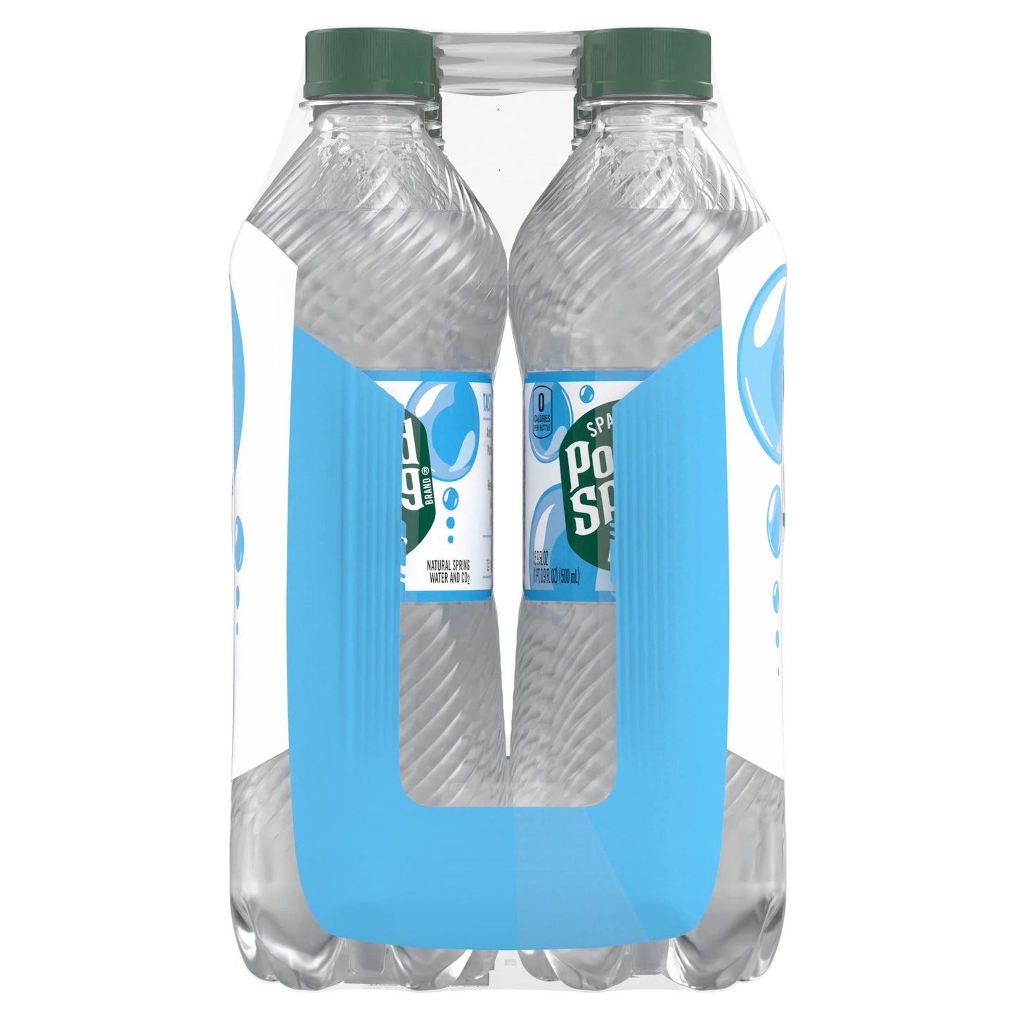 Poland Spring Sparkling Water, Simply Bubbles, 16.9 oz. Bottles (Pack of 8)