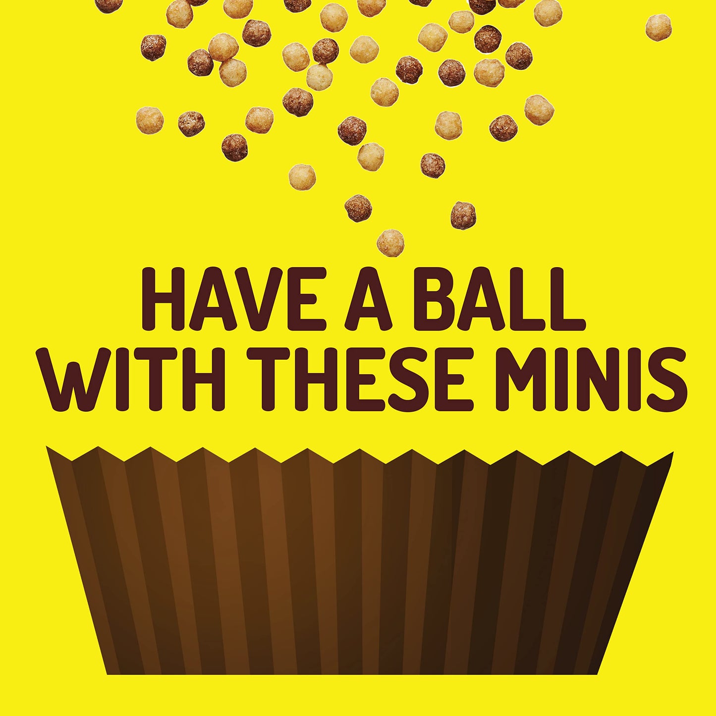Reeses Puffs Minis Breakfast Cereal, Chocolate Peanut Butter Cereal, Family Size, 35 Oz Bag Cereal