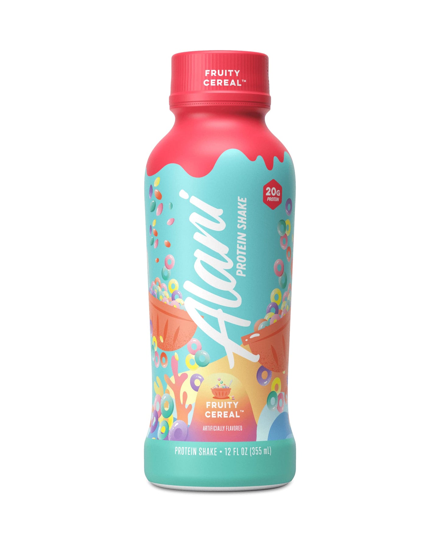 Alani Nu Protein Shake, Fruity Cereal Flavor, Gluten Free, 20g Protein, 12 Fl Oz (Pack of 12)
