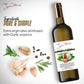 Chef Jean Pierre'S Extra Virgin Roasted Garlic Olive Oil - 750Ml (25Oz) Glass Bottle - Naturally Infused With Sweet And Tangy Fl