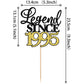 Rssta i Cake Topper, Legend Since 1995, Black Gold Glitter, Model XM398, 30th Birthday Decoration