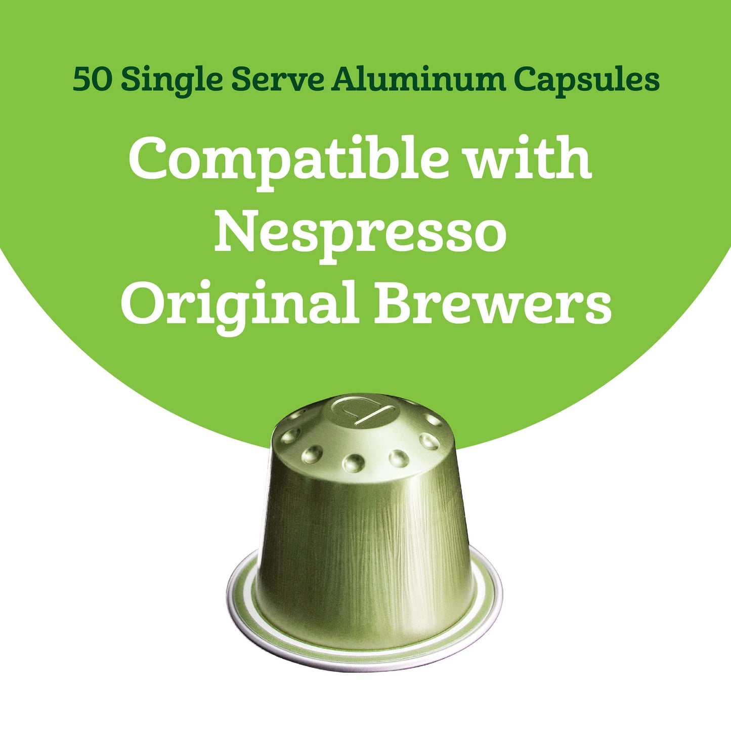 large online retailer Fresh Espresso Decaffeinato Dark Roast Aluminum Capsules  Compatible with Nespresso Original malt-inspired  Intensity 9/13  50 Count (5 Packs of 10)