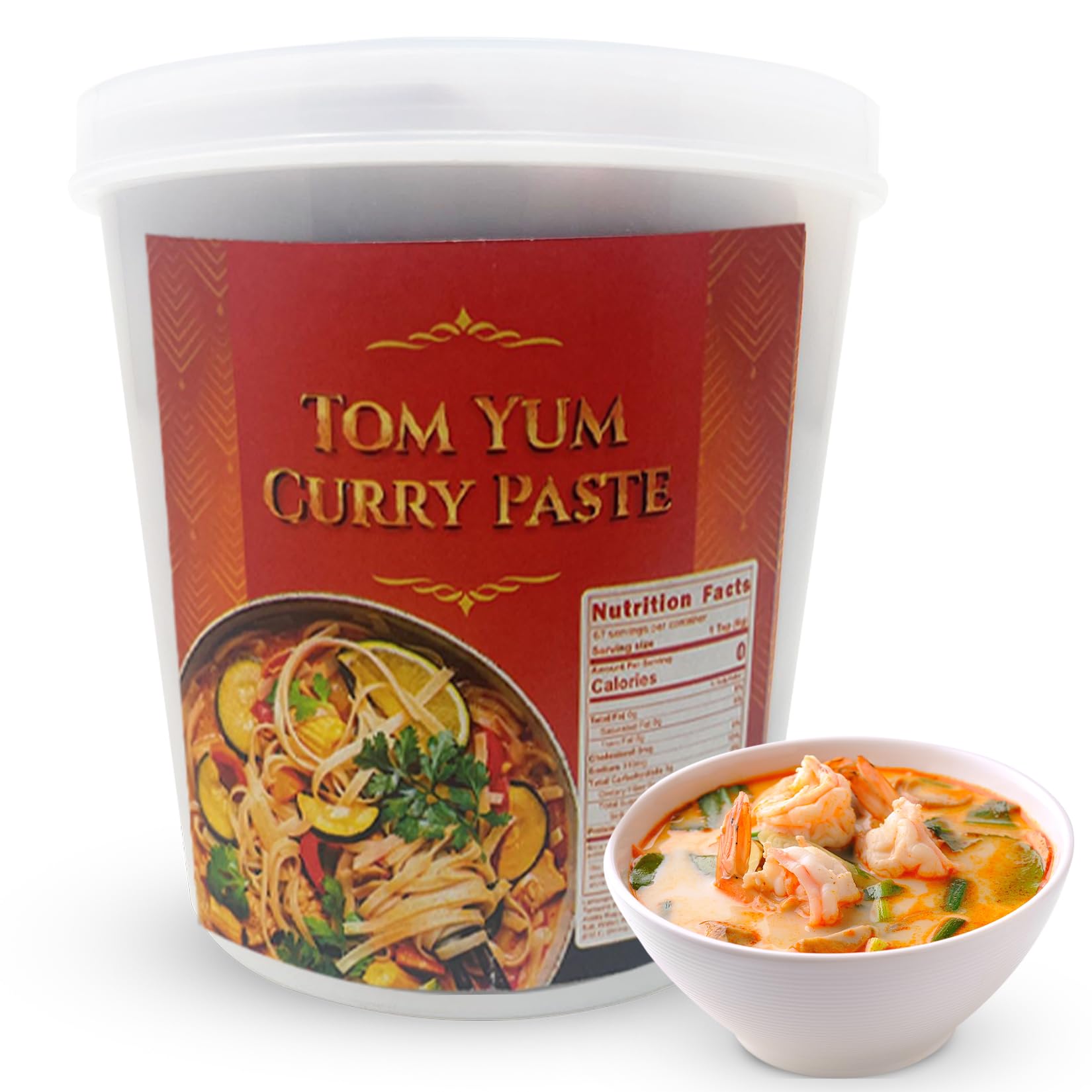 Fusion Select Tom Yum Curry Paste - Seasoning Spice Blend for Asian Food, Middle Eastern & Indian Cuisine - Dressing & Condiment