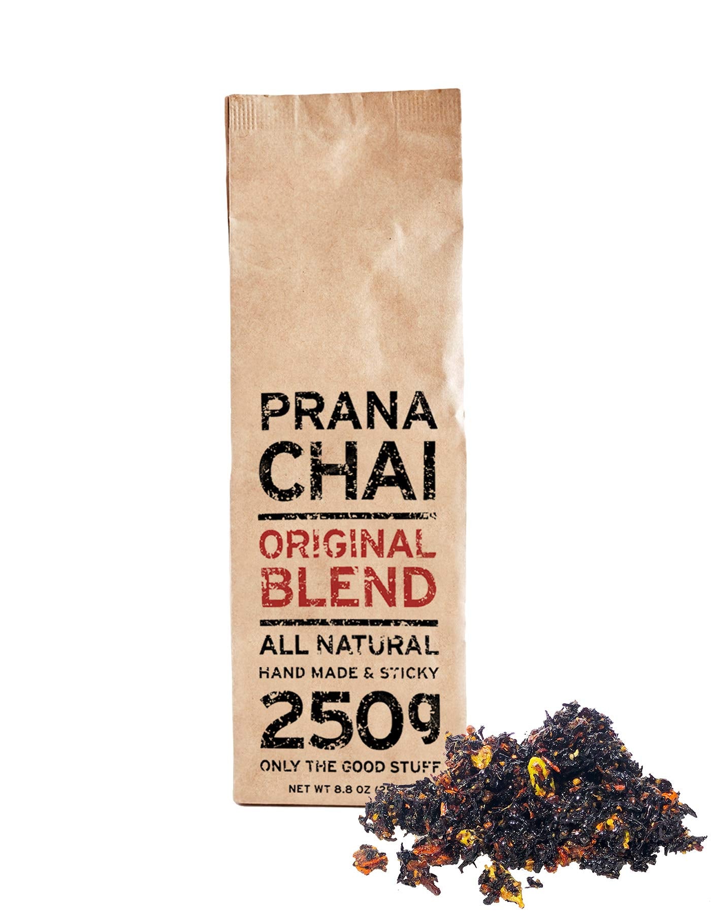 Prana Chai Masala Blend 250 Gram + Fine Mesh Tea Strainer. Brew Chai And Strain At Home With Included 3 Inch Fine Mesh Strainer