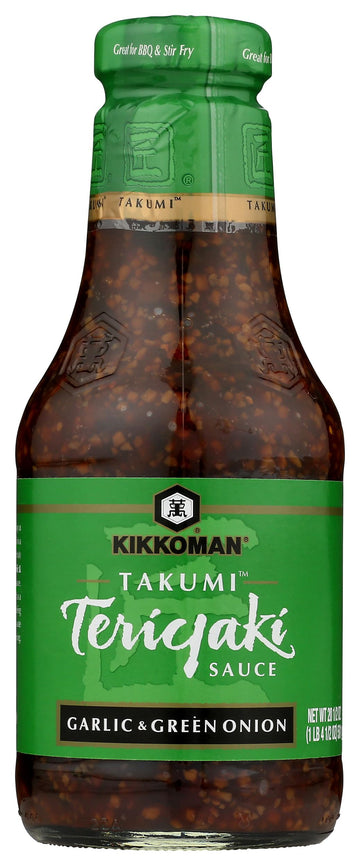 Kikkoman Takumi Teriyaki Sauce, Garlic & Green Onion, Great for BBQ & Stir Fry, 20.5 Ounce (Pack of 6)