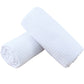 Polyte Microfiber Oversize Quick Dry Lint Free Bath Towel, 60 X 30 In, Set Of 2 (White, Waffle Weave)