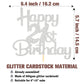 Sotpot Happy 21St Birthday Cake Topper Silver Glitter 21St Cake Toppers 21 Birthday Cake Decorations Cheers To 21 Fabulous Party