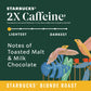 Starbucks K-Cup Coffee Pods, Blonde Roast with 2X Caffeine, 60 Pods Total, Veranda Blend for Keurig malt-inspired