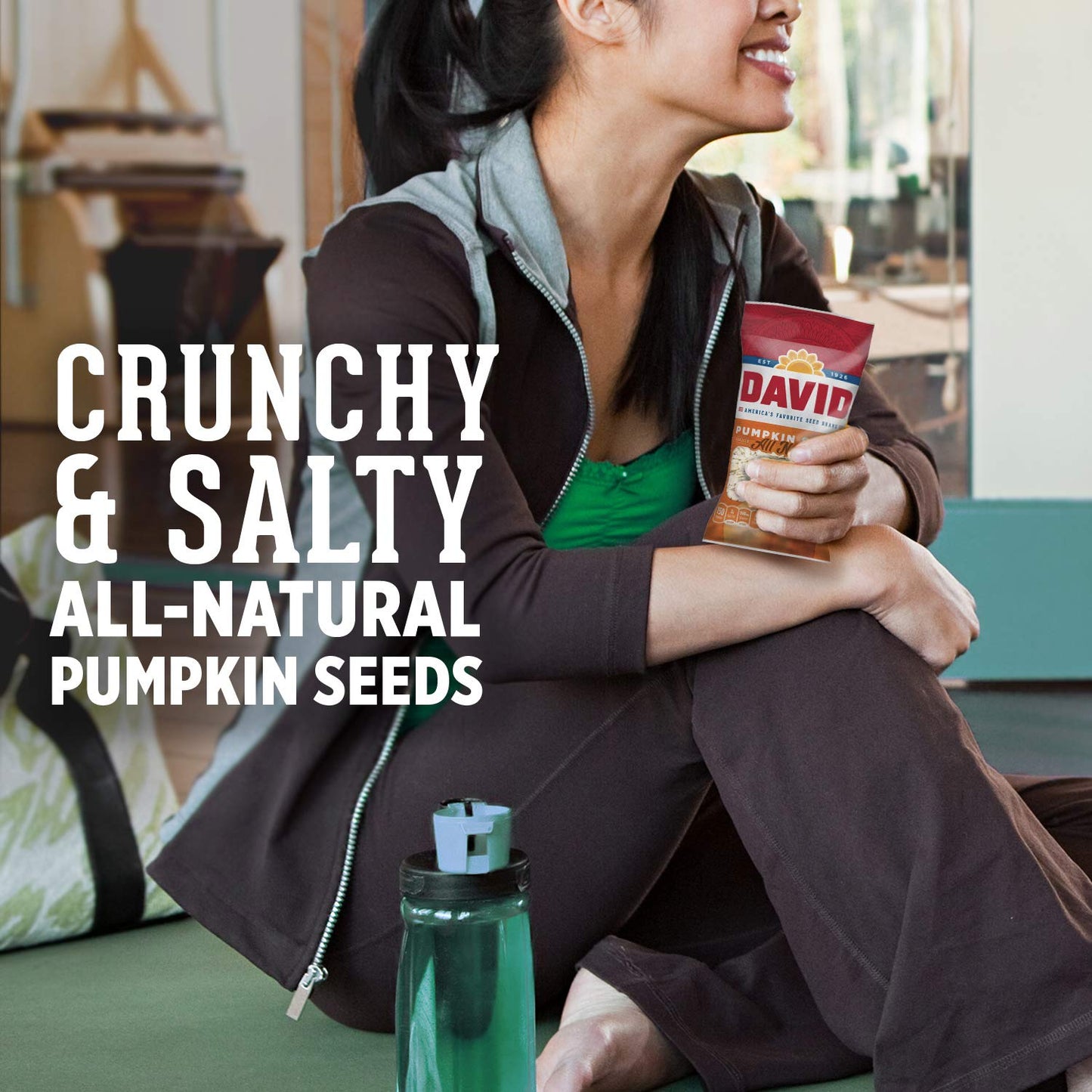 David Roasted And Salted Pumpkin Seeds, 2.25 Oz, 12 Pack