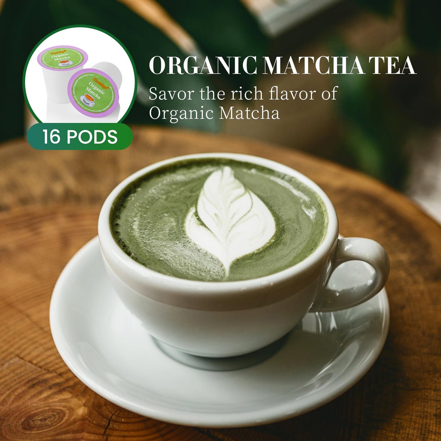 Eastsign Matcha Tea K Cups For Keurig, Matcha Tea Of 16-Count Pack, Matcha Latte, Matcha Keurig Pod For Keurig, Gifts For Festival