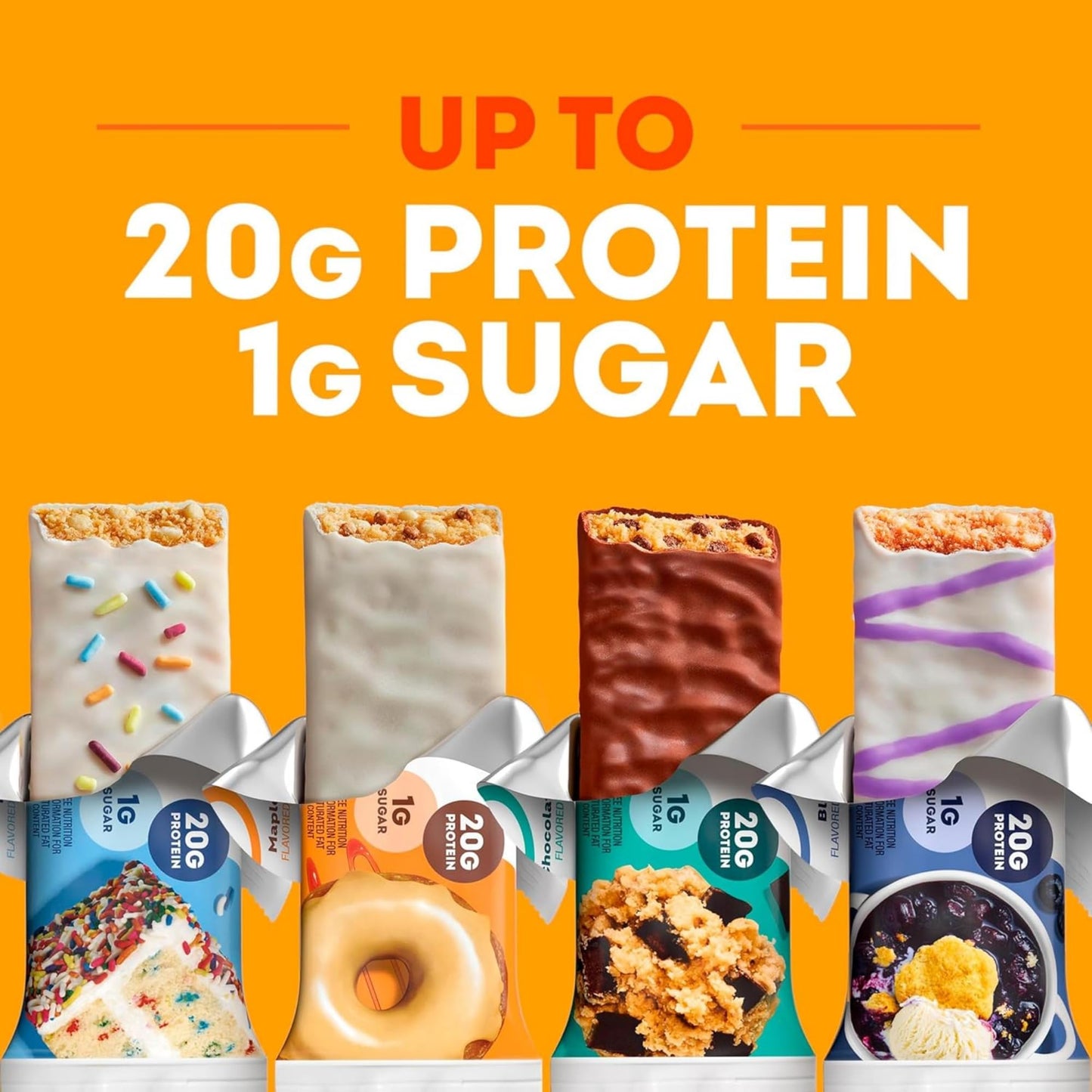 One Protein Bars, Peanut Butter Cup, Gluten Free Protein Bar With 20G Protein And Only 1G Sugar, Snacking For High Protein Diets