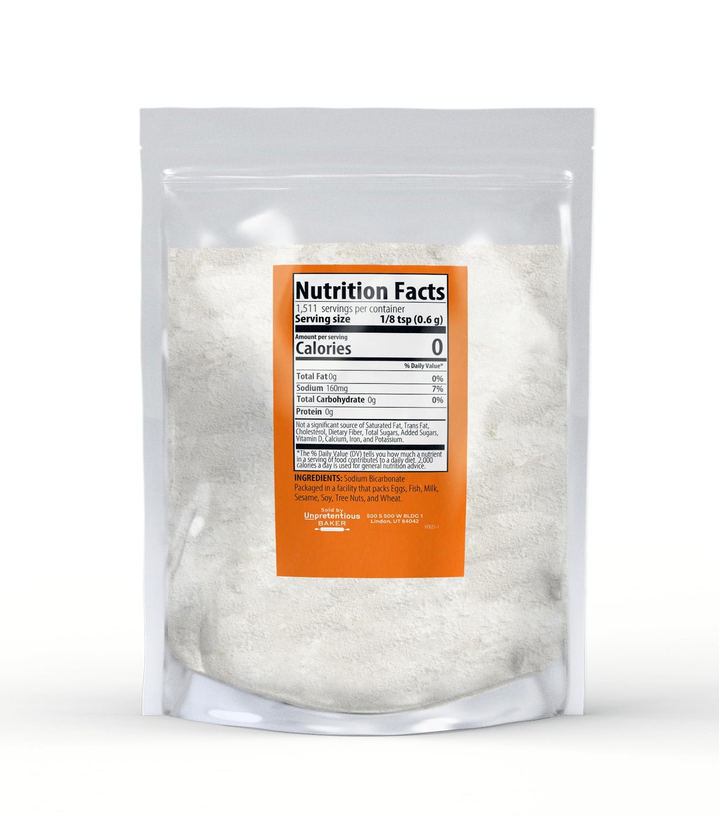 Unpretentious Baking Soda, Gluten-Free Leavening Agent, 32 Ounce Pack