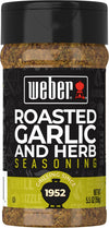 Weber Roasted Garlic & Herb Seasoning, 5.5 oz (Pack of 6)