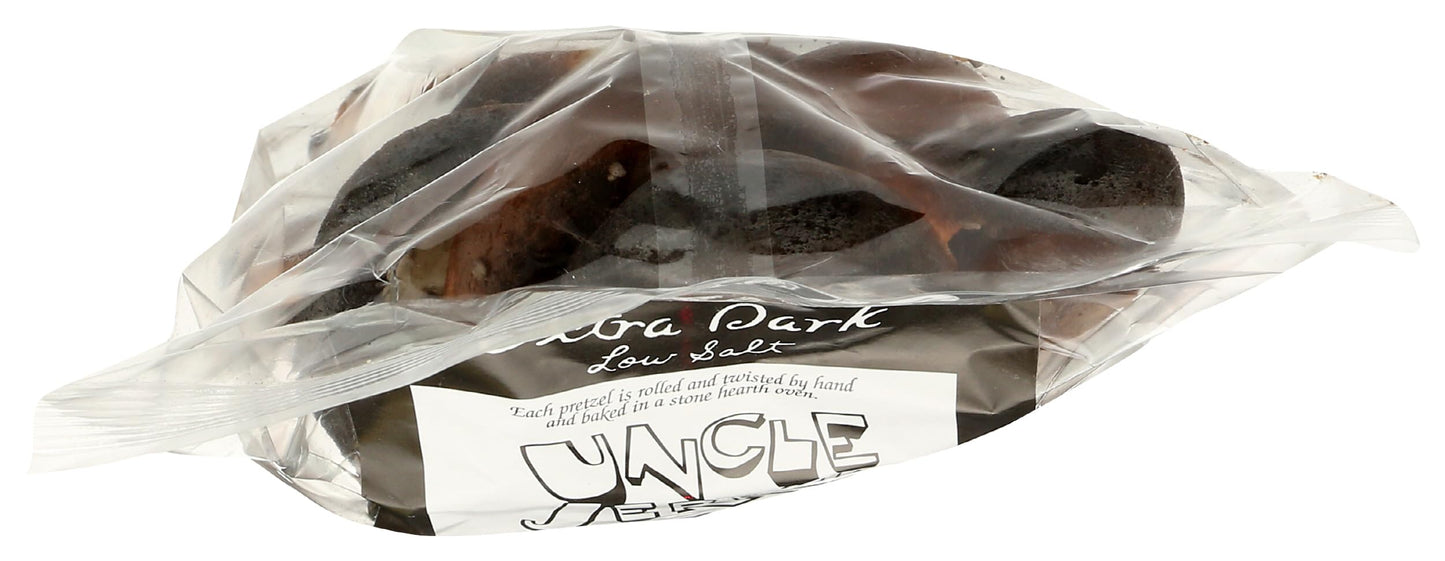 Uncle Jerrys Extra Dark Low Salt Pretzels, 7 Oz