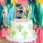 Tivurcia Fiesta 20th Cake Topper, Gold Tropical Birthday Decoration Supplies