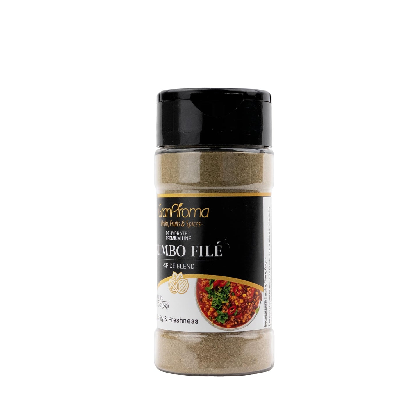 GranAroma Gumbo Filé Spice Blend, Sassafras & Herbs, 1.92 Ounce